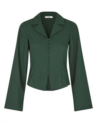 Mallaria-M Bluse - Pine Green
